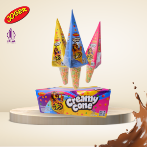 Joger Creamy Cone Cokelat Renyah Untuk Anak
